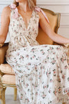 Weald Floral Tiered Midi Dress | Boutique 1861 on model