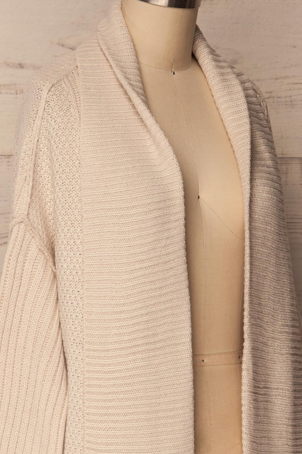 Wielki Beige Long Sleeved Knit Cardigan | La Petite Garçonne 4