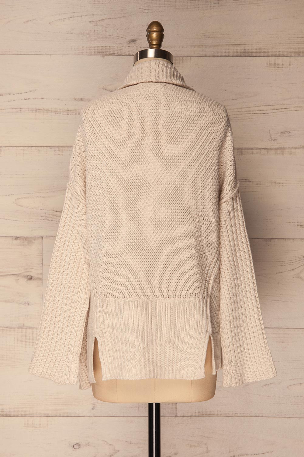 Wielki Beige Long Sleeved Knit Cardigan | La Petite Garçonne 5