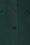 Wiesbaden Green Felt Coat | La Petite Garçonne fabric detail