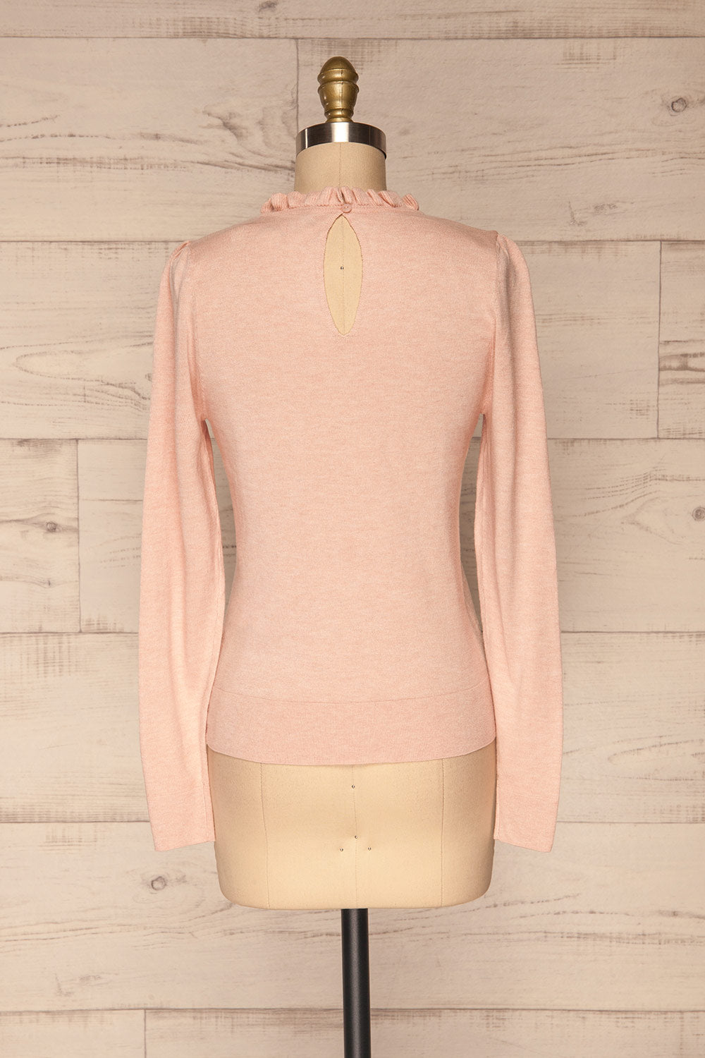 Wigan Rose Knit Sweater | Tricot Rose | La petite garçonne back view