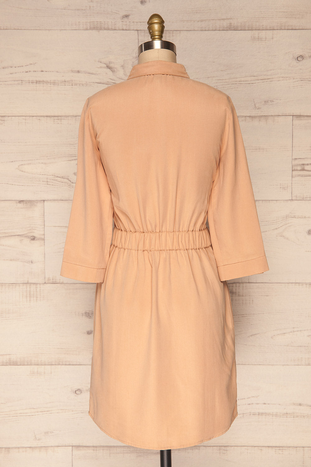 Wolverton Sand Beige A-Line Shirt Dress | La Petite Garçonne