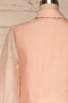 Xandra Rose Pink Tulle Shirt w/ Bow back close up | La petite garçonne