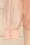 Xandra Rose Pink Tulle Shirt w/ Bow sleeves | La petite garçonne