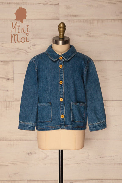 Xonville Mini Blue Kids Denim Jacket | La Petite Garçonne