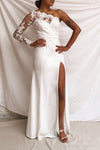 Xylia Ivory One Long Sleeve Maxi Bridal Dress | Boutique 1861 model look