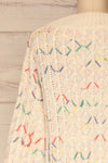 Yaryna Beige Loose Knit Sweater | La Petite Garçonne back close-up