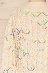Yaryna Mini Kids Beige Knit Sweater | La Petite Garçonne back close-up