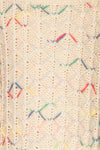 Yaryna Mini Kids Beige Knit Sweater | La Petite Garçonne fabric detail