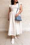 Yousra Blanc White Openwork Midi Dress | Boutique 1861 model look 1