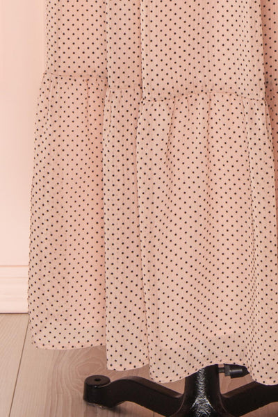 Yseult Light Pink Long Sleeved Maxi Dress | La petite garçonne skirt