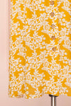 Yavanna Yellow & White Buttoned Midi Dress | Boutique 1861 bottom
