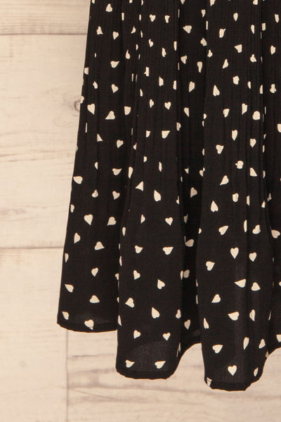Yveline Black Pleated Midi Skirt | La petite garçonne  bottom