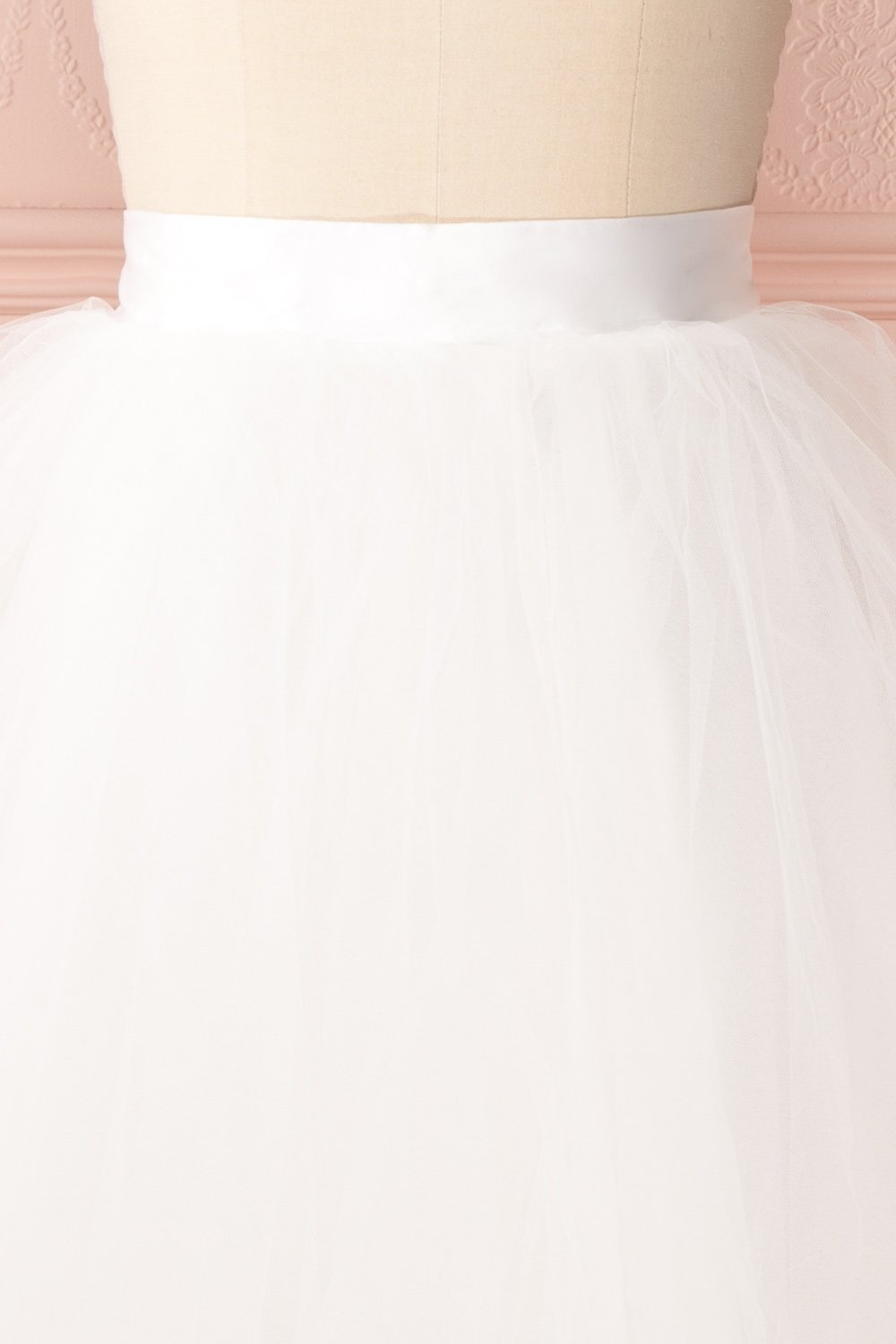 Zana White Tulle Voluminous A-Line Skirt | Boudoir 1861 3