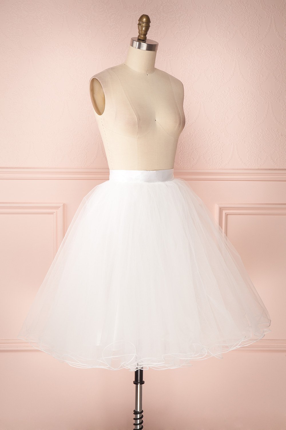 Zana White Tulle Voluminous A-Line Skirt | Boudoir 1861 4