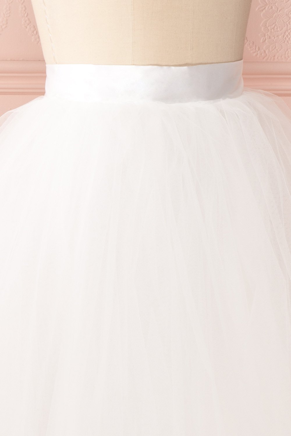 Zana White Tulle Voluminous A-Line Skirt | Boudoir 1861 5