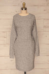 Zaragoza Sweater Dress | Robe Grise | La Petite Garçonne front view
