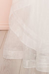 Zaristelle White A-Line Bridal Dress | Robe skirt | Boudoir 1861