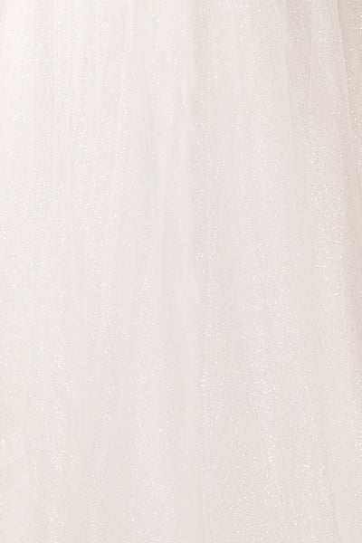 Zaristelle White A-Line Bridal Dress | Robe fabric | Boudoir 1861