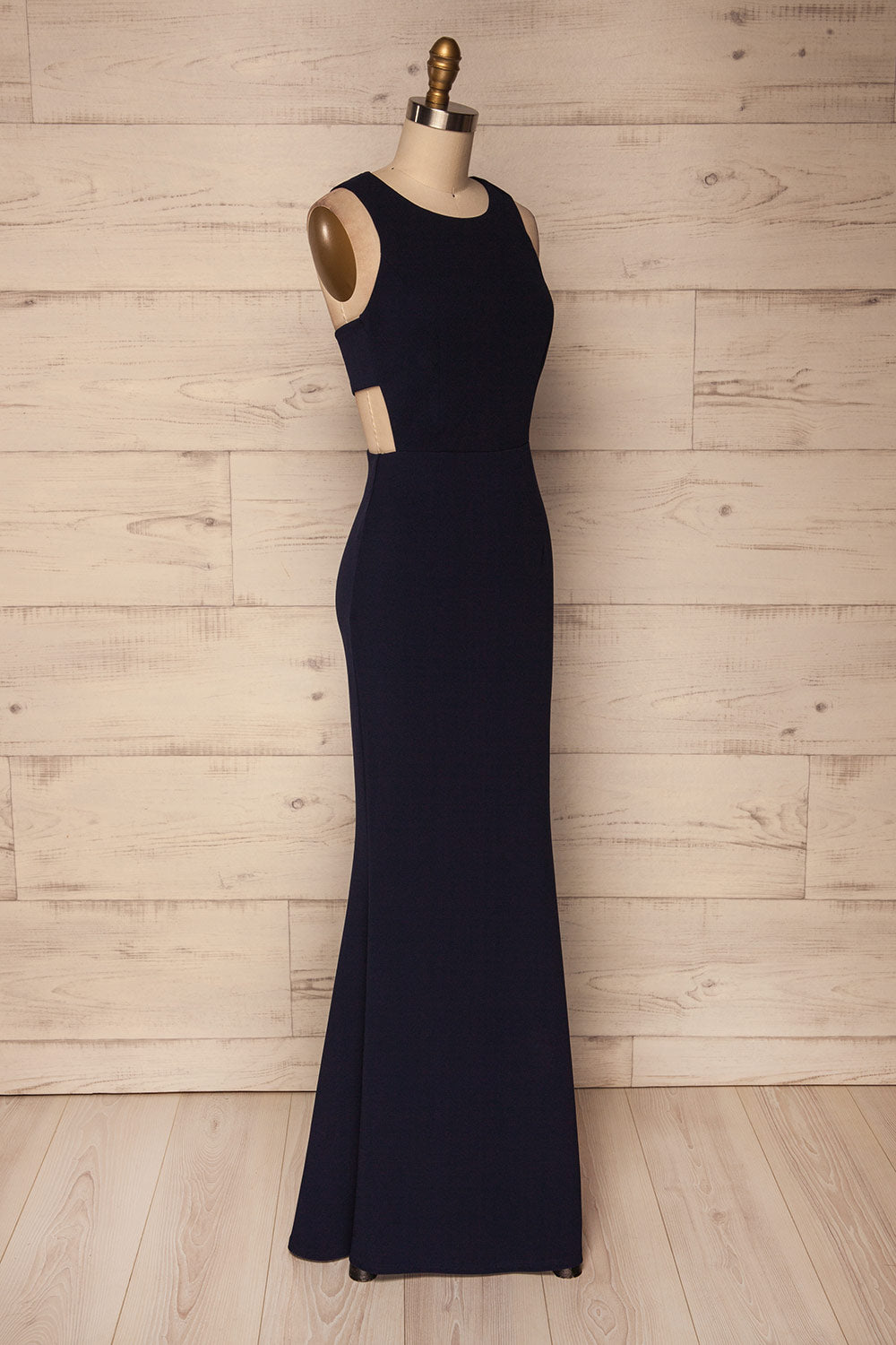 Zars Navy Cut-Outs Mermaid Gown | La Petite Garçonne