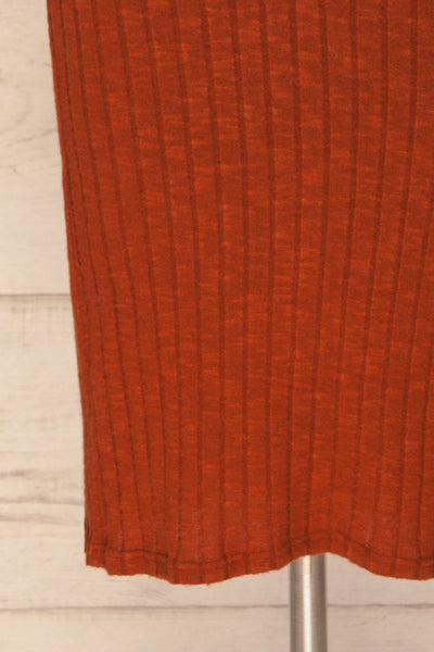 Zebreira Ribbed Dress | Robe Côtelée bottom close up | La Petite Garçonne