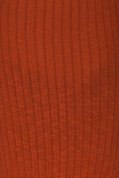 Zebreira Ribbed Dress | Robe Côtelée fabric close up | La Petite Garçonne