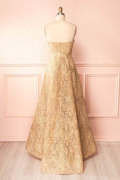 Zélie Or - Gold Embroidered Tulle Dress | Boutique 1861