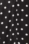 Zinovia Black & White Polka Dot Short Dress | Boutique 1861 fabric details