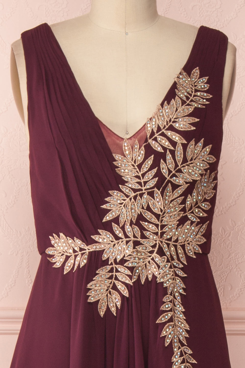 Zissel Bourgogne | Burgundy A-Line Gown