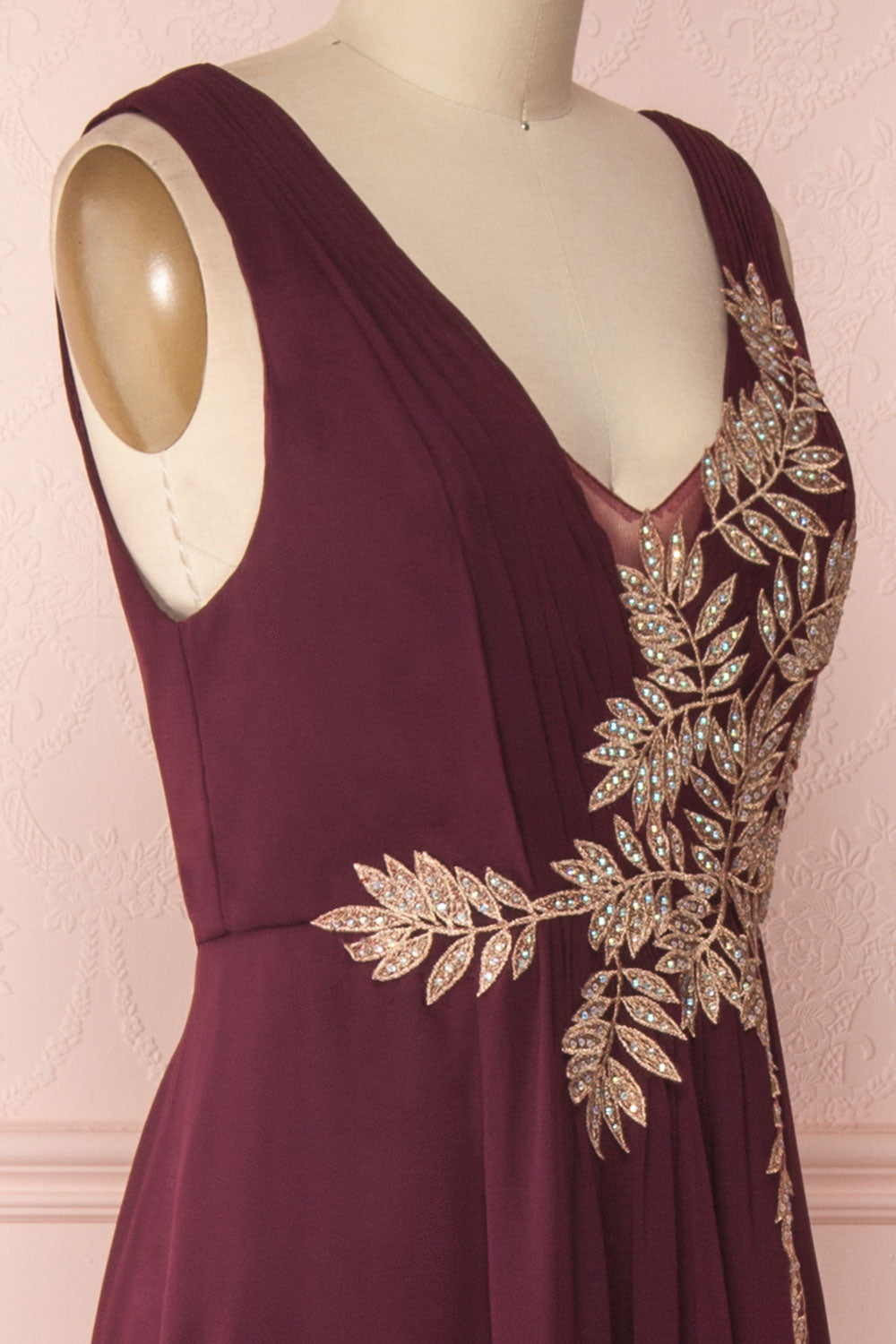 Zissel Bourgogne | Burgundy A-Line Gown