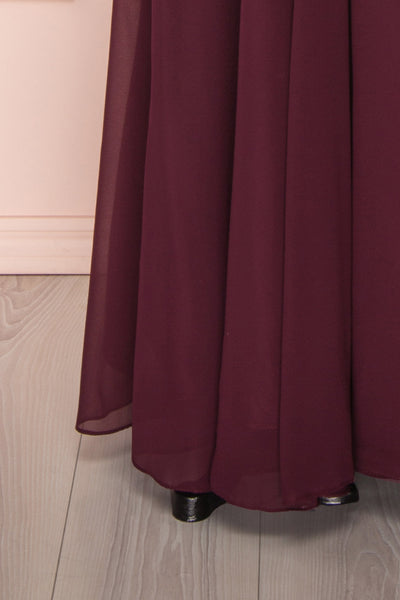 Zissel Bourgogne | Burgundy A-Line Gown