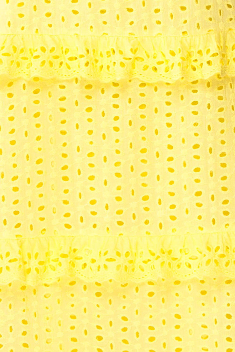 Zorita Yellow Midi Summer Dress | Boutique 1861 fabric details 