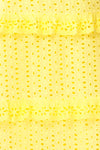 Zorita Yellow Midi Summer Dress | Boutique 1861 fabric details