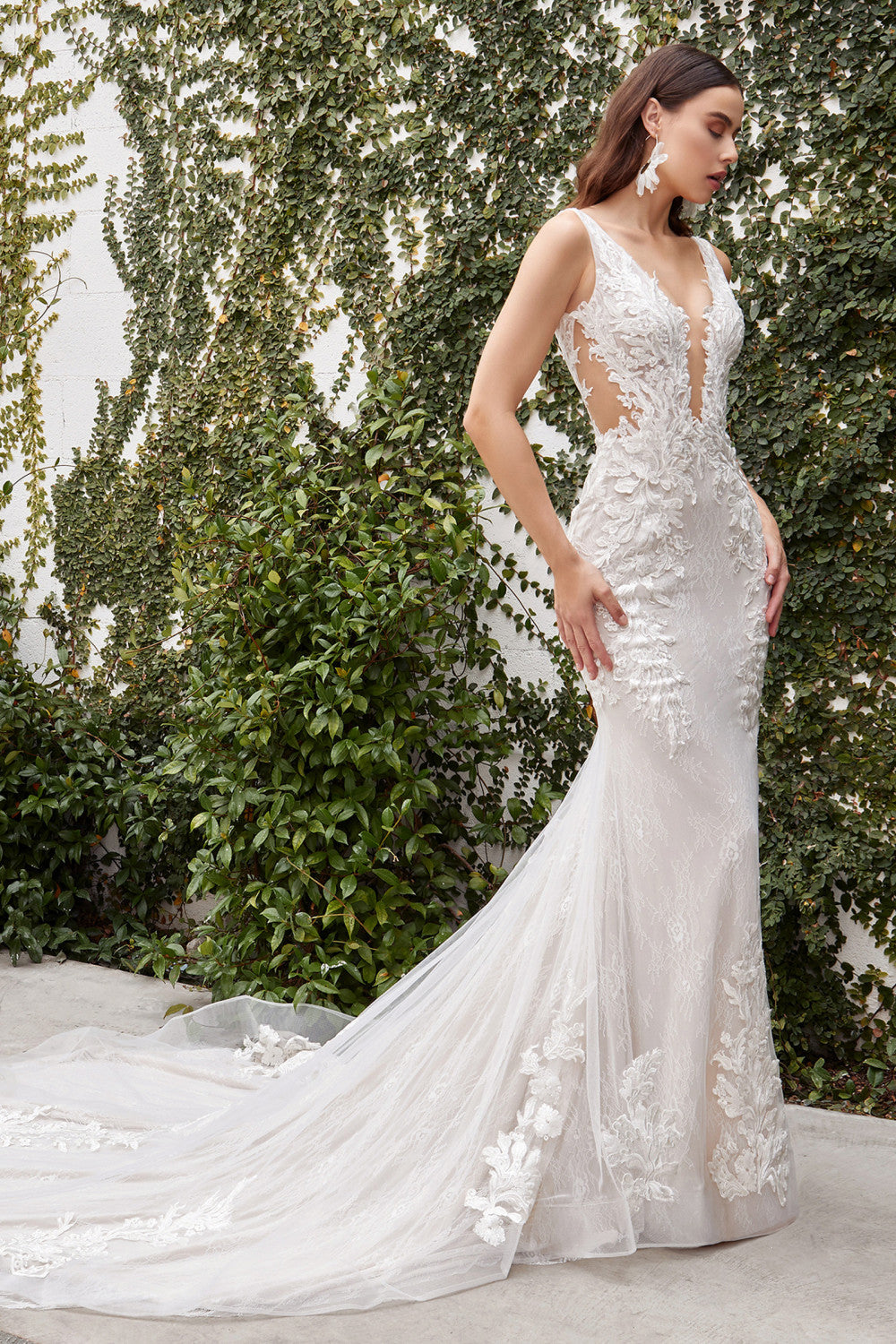 Felicia Floral Lace Maxi Bridal Gown