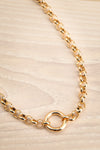Abaco | Large Gold Chain Necklace | La petite garçonne flat view