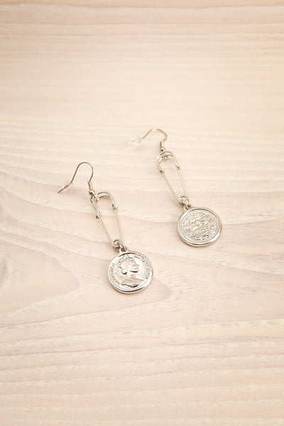 Abaculi Argent Silver Medallion Pendant Earrings | La Petite Garçonne