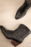 Abbott Black Cowboy Boots with Heels | La Petite Garçonne