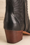Abbott Black Cowboy Boots with Heels | La Petite Garçonne 9