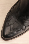 Abbott Black Cowboy Boots with Heels | La Petite Garçonne 2