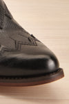 Abbott Black Cowboy Boots with Heels | La Petite Garçonne 4