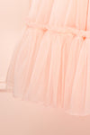 Abigail Three-Tiered Pink Midi Dress | Boutique 1861 bottom