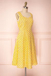 Abiko Yellow Floral A-Line Summer Dress | Boutique 1861 3