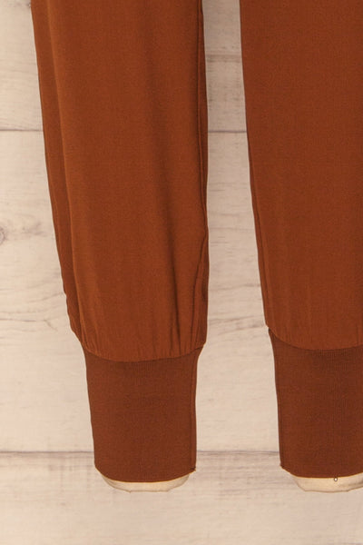 Ablancourt Muscade Tapered Pants | Pantalon | La Petite Garçonne bottom close-up