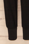 Ablancourt Noir Tapered Pants | Pantalon | La Petite Garçonne bottom close-up
