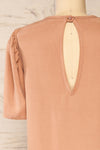 Aby Rose Short T-Shirt Dress w/ Round Collar | La petite garçonne back close-up