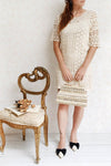 Acacie Beige Crocheted Lace Tunic Dress | Boutique 1861 2