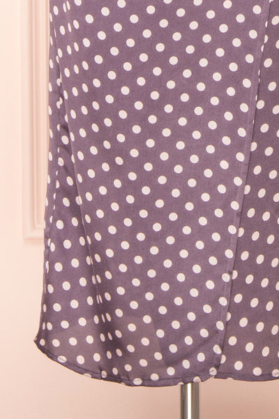 Acanta Cowl Neck Polka Dot Midi Slip Dress | Boutique 1861 bottom