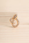 Acerra Or Golden Snake Stud Earrings close-up | La Petite Garçonne