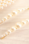 Acridium Set of Golden Pearl Studded Barrettes | La Petite Garçonne 3