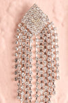 Acritas | Silver Crystal Pendant Earrings